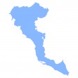 Korfu mapa 1